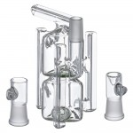 Hamm’s Waterworks Glass – Prism Recycler Vapor Bubbler – Green