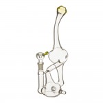 Glass Recycler Bubbler with Slyme Mouthpiece