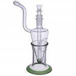 Sasquatch Glass - Bee Hive Bubbler and Base - Green