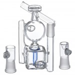 Hamm’s Waterworks Glass - Tiny Sputnik Recycler Vapor Bubbler - Blue