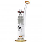 Grace Glass - Limited Edition Bubbler with Showerhead Diffuser - Amber