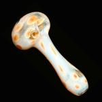Colored and Fumed Spoon Pipe - Yellow