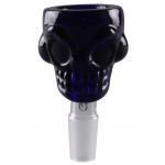 Weed Star Glass Skull Bowl – Blue 18.8