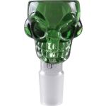 Weed Star Glass Skull Bowl – Green 18.8