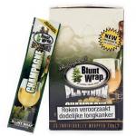 Blunt Wrap Double Platinum 2x - Champagne Flavored Cigar Wraps - Box of 25 Packs