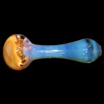 Handpipe - Thick Silver & Gold Fumed