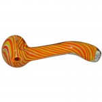 Glass Spoon Ladle Pipe, with Thick Colors and Fume - Various Colors