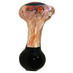 Inside Out gold and silver fumed glass spoon pipe