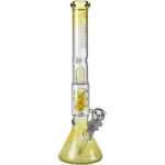 Blaze Glass -  Premium Percolator Ice Bong yellow