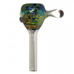 Glass Slide Bowl - Marbled Cobalt