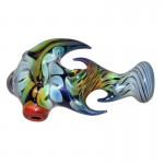 Glass Handpipe - Cobalt Glass with Appendages - Choice of 2 colors