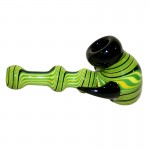 Glass Hammer Handpipe - Mini Headie w/ Cane Reversals - Choice of 2 colors