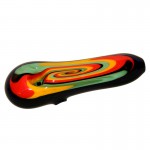 Glass Spoon Pipe - Inside Out Groover - Color Cane Reversals - Choice of 4 colors