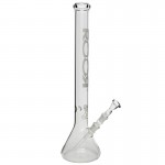 ROOR - Dealers' Cup Bong 5.0mm White Logo - 55cm - Ice Notches - 18.8mm