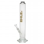 EHLE. Glass - Straight Cylinder Bong 2000ml - 18.8mm - Green logo