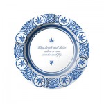 Metal Ashtray Delft Blue | Smoke and Fly