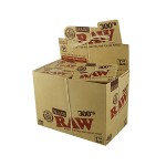 RAW Organic 300's - Regular Size Slim Hemp Rolling Papers - Box of 40 Packs