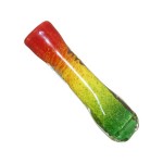 Glass Taster Pipe - Inside Out Bat - Color Frit - Choice of 5 colors