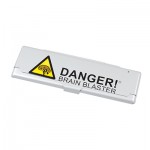 Metal Case for King Size Rolling Papers - Danger! Brain Blaster!