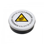 Round Metal Stash Tin - Danger! Brain Blaster!
