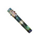Glass Taster Pipe - Silver Fumed with Color Work
