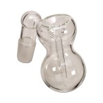 Basic Clear Glass Ashcatcher With Built-in Bowl and Downtube