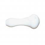 Glass Spoon Pipe - White Glass