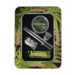Amsterdam Mini Glass Steamroller Pipe Gift Set with Acrylic Grinder