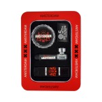 Amsterdam Metal Pipe Gift Set with Acrylic Grinder - Red