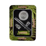 Amsterdam Mini Glass Steamroller Pipe Gift Set with Aluminum Grinder