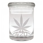Cannaline Glass Stash Jar - 2011 Commemorative Series - Etched 420