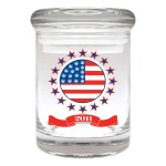 Cannaline Glass Stash Jar - 2011 Commemorative Series - US Flag