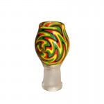 Glass Vapor Dome - Rasta Reversal