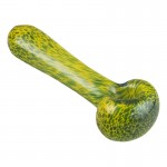 Glass Spoon Pipe with Color Frit by Krista - Various Colors