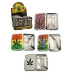 Smokers Gift Set - Stash Tin, Metal Pipe and Screens