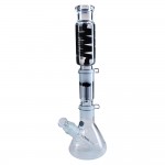 Blaze Glass - Complete Mix and Match Bong Kit - 6-arm Perc - Liquid Cooling Spiral Short Tube