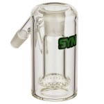 SYN Glass Circ Ash Catcher with Recessed Joint - 14.5mm - 45 Degree - Green Label