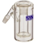 SYN Glass Circ Ash Catcher with Recessed Joint - 14.5mm - 45 Degree - Purple Label