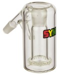 SYN Glass Circ Ash Catcher with Recessed Joint - 14.5mm - 45 Degree - Rasta Label