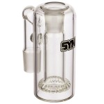 SYN Glass Circ Ash Catcher with Recessed Joint - 18.8mm - 90 Degree - Black Label