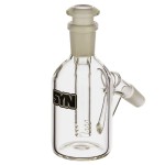 SYN Glass Pill Bottle Ash Catcher with Downstem - 14.5mm - 45 Degree - Black Label