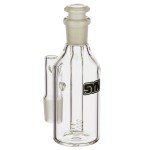 SYN Glass Pill Bottle Ash Catcher with Downstem - 18.8mm - 90 Degree - Black Label