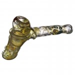 Snodgrass Family Glass - Fumed Glass Top Hat Hammer Pipe by Bob Snodgrass