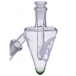 Sasquatch Glass - Hornet's Nest Inverted Ash Catcher - 45 Degree - Green