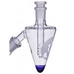 Sasquatch Glass - Hornet's Nest Inverted Ash Catcher - 45 Degree - Blue