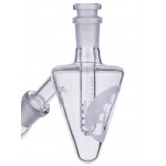 Sasquatch Glass - Hornet's Nest Inverted Ash Catcher - 45 Degree - Clear