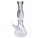 Blaze Glass - Jet Flash Julia Beaker Base 7mm Glass Tube