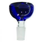 Pure Glass - Slide Bowl with Marble Rollstopper - Blue