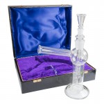 Glass Bubbler with Removable Spiral Downstem in Box - Large
