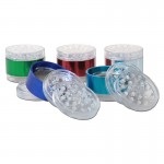 Anodized Aluminum and Clear Acrylic Herb Grinder - 4-part - Various Colors